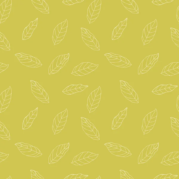 Elegant Leaves Vector Seamless Pattern — Διανυσματικό Αρχείο