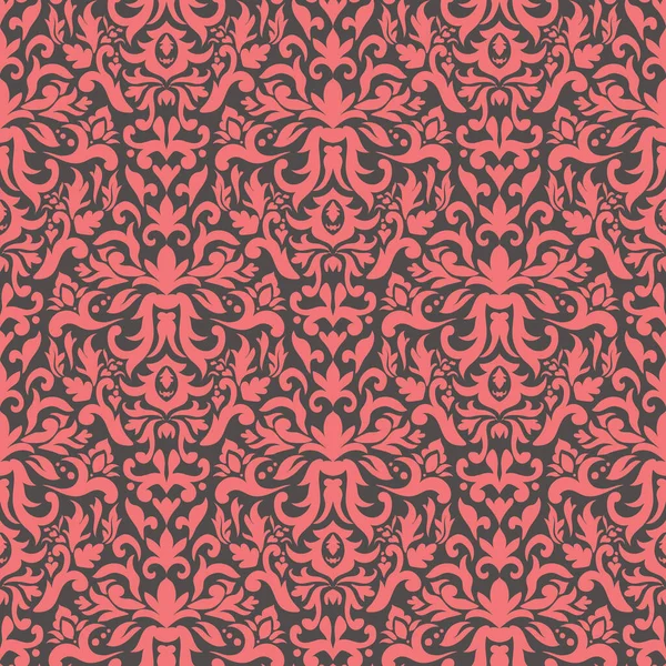Dekorative Damast Vektor Nahtlose Muster Für Tapeten Textilien Oberflächen Mode — Stockfoto