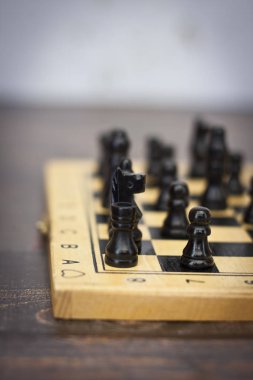 Satranç satranç tahtasında fotoğrafı