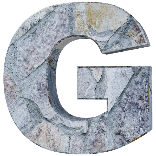 Capital Letter Stone Render Illustration — Stock Photo, Image