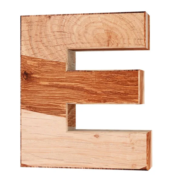 Dekorativní Dřevěná Abeceda Písmeno — Stock fotografie