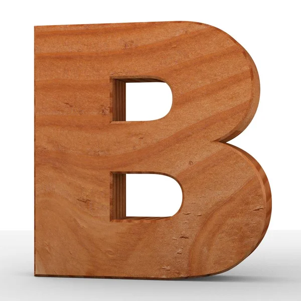 Dekoracyjne Drewniane Alfabet Litery — Zdjęcie stockowe