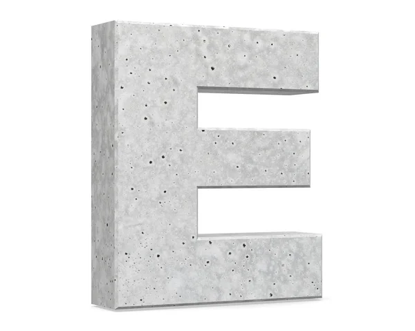 Concrete Capital Letter Isolado Sobre Fundo Branco Ilustração Renderização — Fotografia de Stock