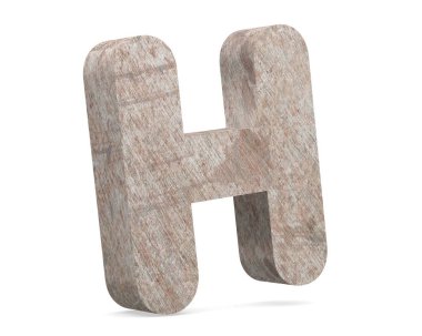 Kavramsal eski paslı metal büyük harf -H, demir ya da çelik sektörü izole beyaz arka plan parça. Eğitici paslı malzeme, yaşlı vintage yüzey, 3d çizim Pütürlü yüzeyi olarak yıpranmış zarar görmüş boya