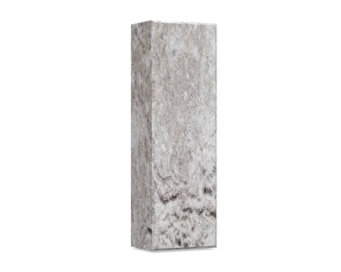 Beton büyük harf - beyaz arka plan üzerinde izole. 3D render illüstrasyon