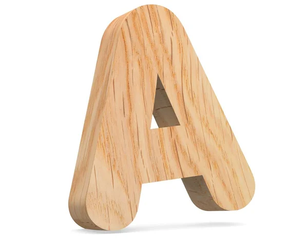 Decorative Wooden Alphabet Capital Letter — Stock Photo, Image