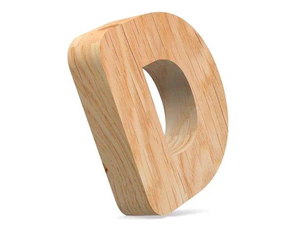 Decorative Wooden Alphabet Capital Letter — Stock Photo, Image