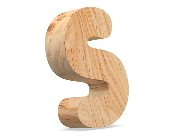 Decorative Wooden Alphabet Capital Letter — Stock Photo, Image