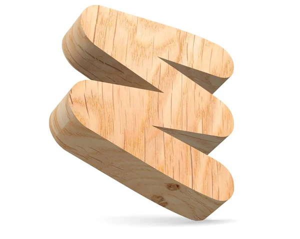 Decorative Wooden Alphabet Capital Letter — Stock Photo, Image