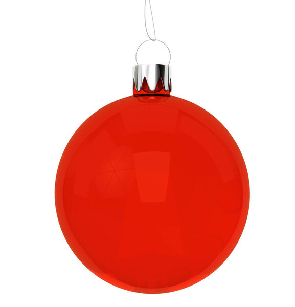3D Illustration. Christmas ball isolated on white background