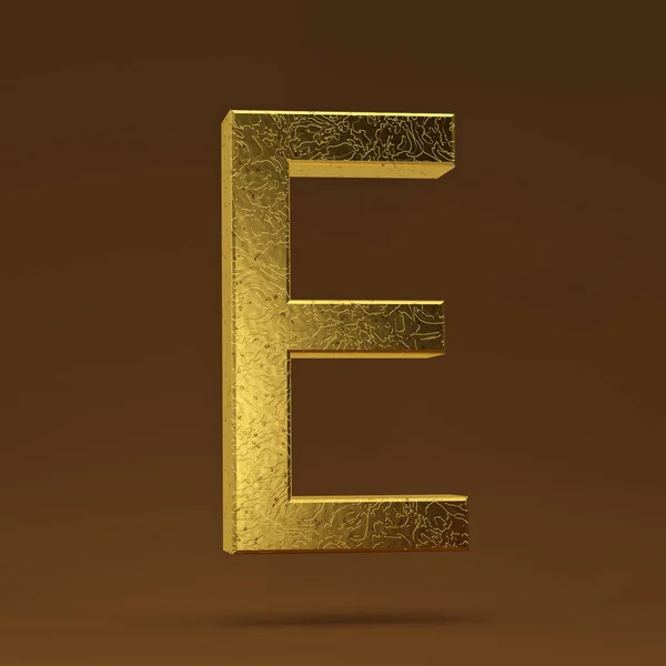 Render Illustration Golden Capital Letter — Stock Photo, Image