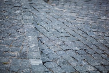 Kaldırım taşları yol doku, Closeup çekim
