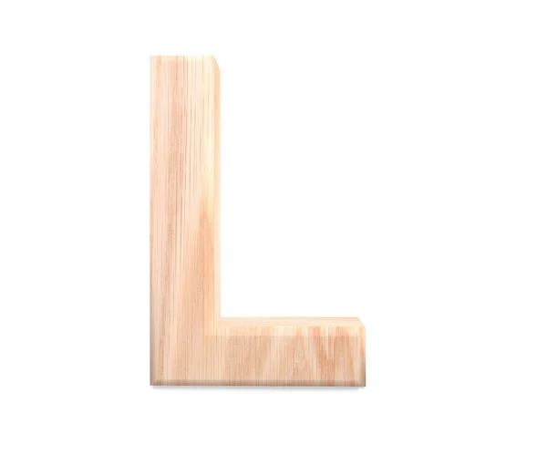 Alfabeto Decorativo Legno Lettera Maiuscola — Foto Stock