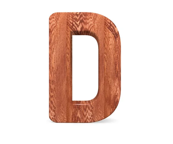の装飾的な木製アルファベット 大文字 — ストック写真