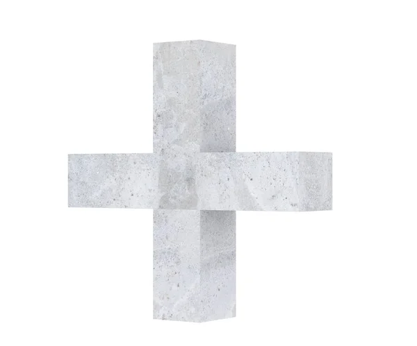 Rendering Concrete Symbol Render Illustration — Stock Photo, Image