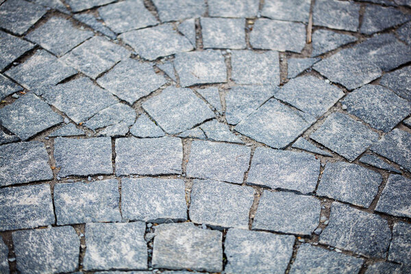 Paving Stones Road Texture, Closeup Shot