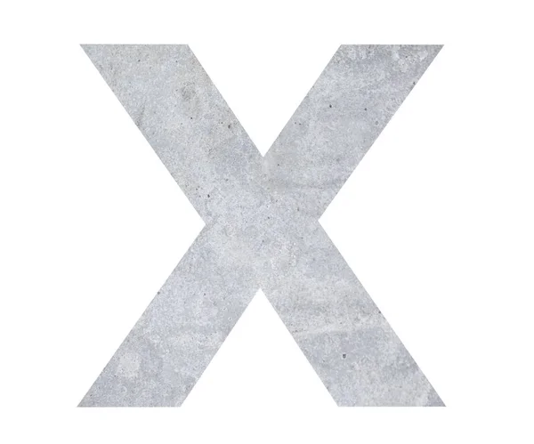 コンクリート大文字 の分離の白い背景 のレンダリングの図 — ストック写真