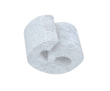 3D render beton numarası 6 altı. 3D render illüstrasyon.