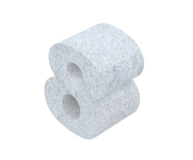 3D render beton sayı 8 sekiz. 3D render illüstrasyon.