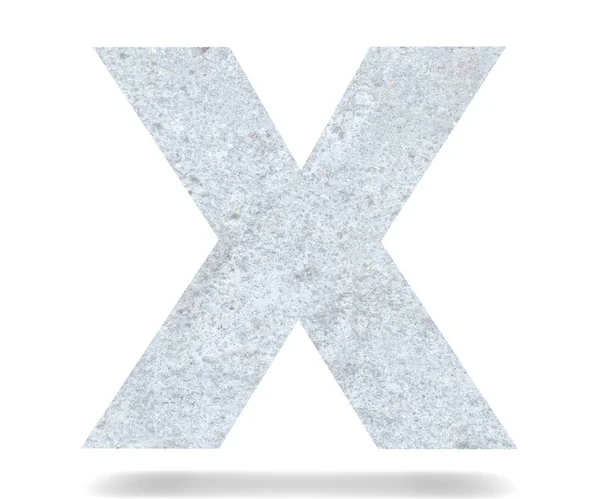 コンクリート大文字 の分離の白い背景 のレンダリングの図 — ストック写真
