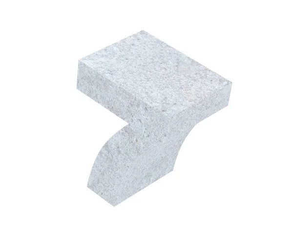 Rendering Beton Nummer Sieben Darstellung — Stockfoto