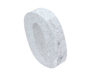 3D render beton numarası 0 sıfır. 3D render illüstrasyon.