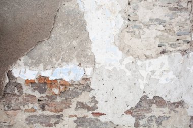 gölge eski ortaçağ sıva ve tuğla duvar