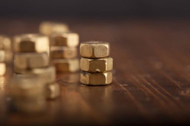 Arka plan bir vida fındık.