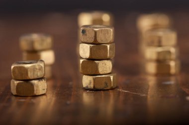 Arka plan bir vida fındık.