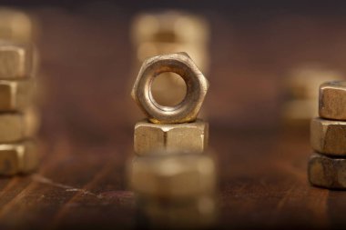 Arka plan bir vida fındık.