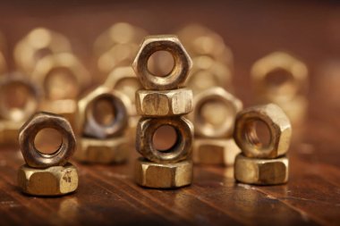 Arka plan bir vida fındık.