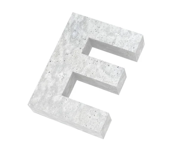 Concrete Capital Letter Isolado Sobre Fundo Branco Ilustração Renderização — Fotografia de Stock