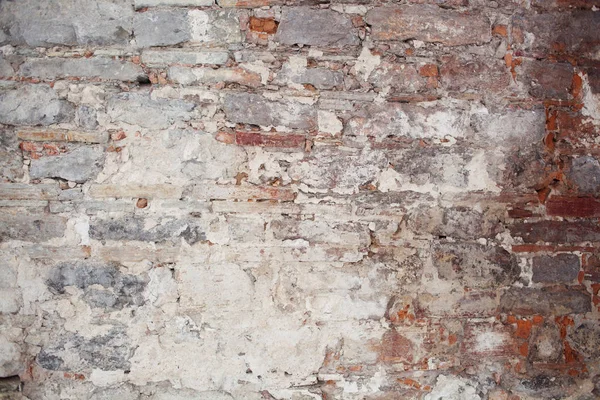 Стара Середньовічна Штукатурка Цегляна Стіна Тіні — стокове фото