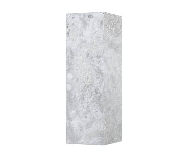 Beton büyük harf - beyaz arka plan üzerinde izole. 3D render illüstrasyon
