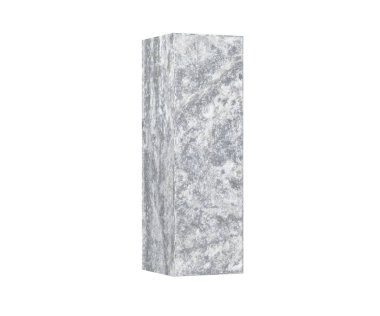 Beton büyük harf - beyaz arka plan üzerinde izole. 3D render illüstrasyon