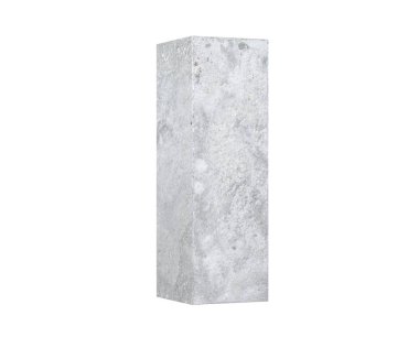Beton büyük harf - beyaz arka plan üzerinde izole. 3D render illüstrasyon