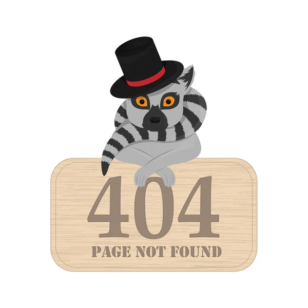 Modèle Vectoriel Page Erreur 404 Pour Illustration Vectorielle Site Web — Image vectorielle