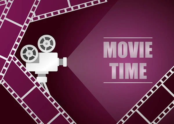 Film şeridi vektör arka plan ile Retro Film projektör