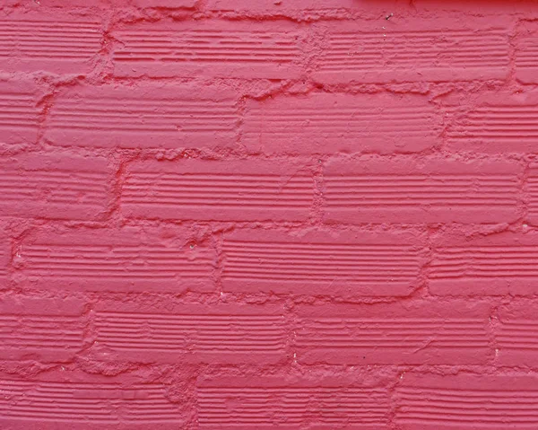 Red Painted Brick Wall Closeup — Stock Photo, Image