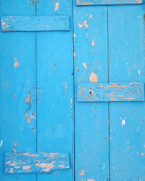 Blauw Geschilderde Houten Oppervlak Closeup — Stockfoto