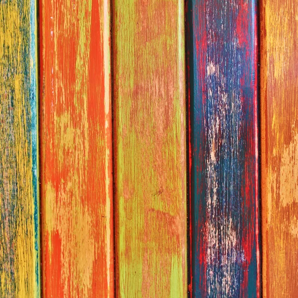 Painted Wood Stripes Closeup Colorful Background — Stock Photo, Image