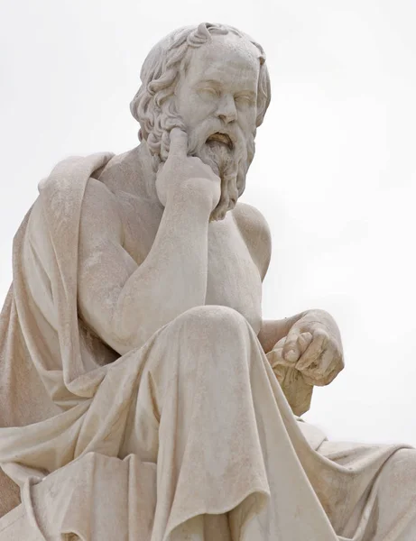 Athen Griechenland Sokrates Die Statue Des Antiken Philosophen — Stockfoto