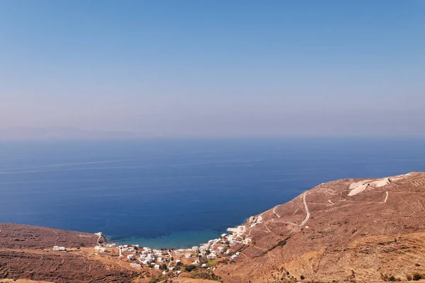 View Aegean Sea Ysternia Tinos Island Greece — Stock Photo, Image