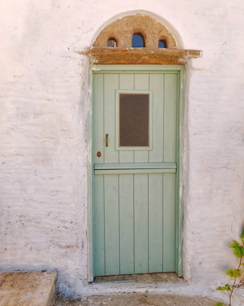 Evin Kapısı Bir Akdeniz Adası — Stok fotoğraf