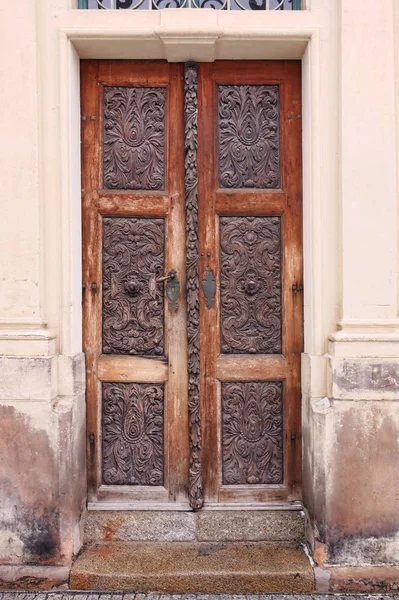 Eski Ahşap Vintage Kapı — Stok fotoğraf