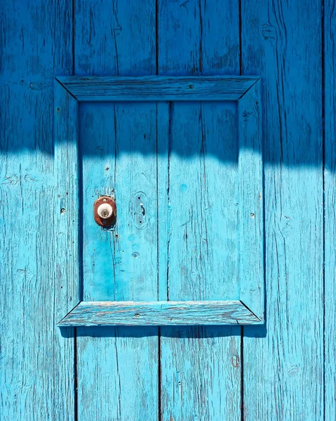 Modré Lakované Dřevěné Povrchové Closeup — Stock fotografie