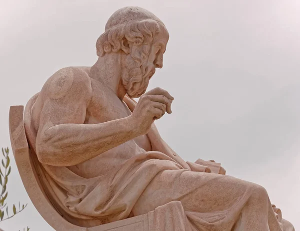 Athens Griechenland Plato Der Antike Philosoph Statue — Stockfoto