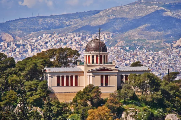 Athen Griechenland Die Alte Nationale Sternwarte Neoklassische Gebäude — Stockfoto