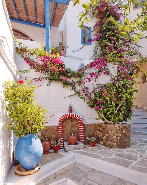 Picturesque Alley Mediterranean Island — Stock Photo, Image