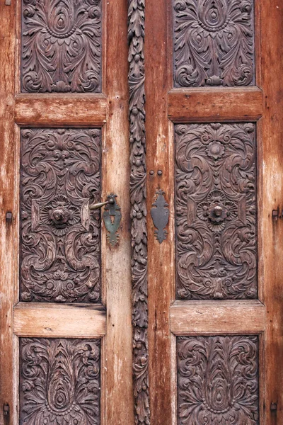 Stare Drewniane Drzwi Vintage Szczegółowo — Zdjęcie stockowe
